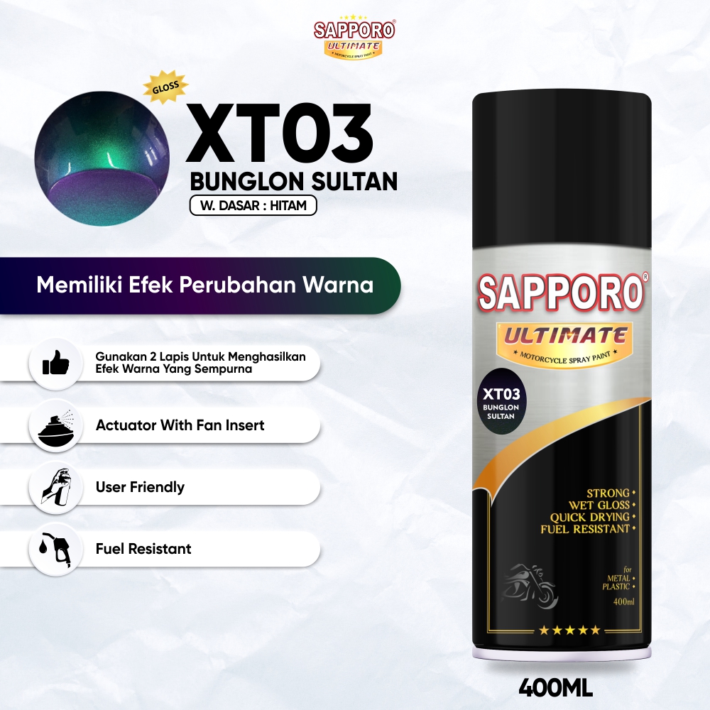 XT03 Bunglon Sultan Ultimate High Quality Aerosol Paint for Motorcycles